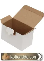 Kilitli Beyaz Ambalaj Kutusu 10,5x10,5x10,5 cm.