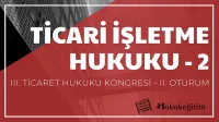 Ticari İşletme Hukuku - 2 - III. Ticaret Hukuku Kongresi - II. Oturum