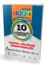 2017 ÖABT Sosyal Bilgiler Öğretmenliği Çözümlü 10 Deneme