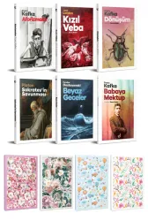 6 Dünya Klasiği ve Çiçekli Çizgili Defter Seti -2