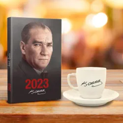 Atatürk Hediye Seti - Tekli Atatürk İmza Fincan - Ankara