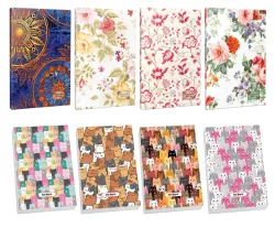 4lü 64 Sayfa Çizgisiz Defter Seti ve 4 Bloknot 1