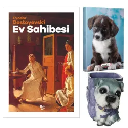 Ev Sahibesi - Fyodor Dostoyevski ve Dekoratif Köpek Kalemlik - Minik Arkadaş Planlama Defteri
