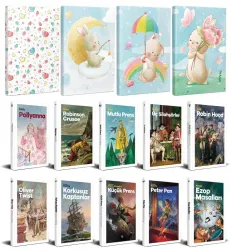 10 Dünya Çocuk Klasiği ve 4 Çizgili Defter -Set-2