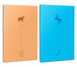 2li Burç-Astroloji Temalı 13,5x19,5cm 64 Sayfa Çizgisiz Defter Seti -3