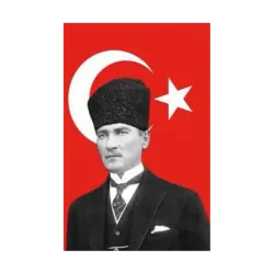 Kalpaklı Bayrak 70x105cm