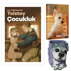 Çocukluk - Tolstoy ve Dekoratif Köpek Kalemlik - Pamuk Şeker Planlama Defteri