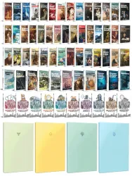 74 Dünya Klasiği ve Pastel Çizgisiz Defter Seti -2