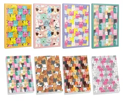 Sivri Kulaklar 4lü 64 Sayfa Çizgili Defter ve 4 Bloknot-8