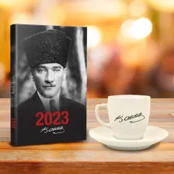 Atatürk Hediye Seti - Tekli Atatürk İmza Fincan - Trablusgarp