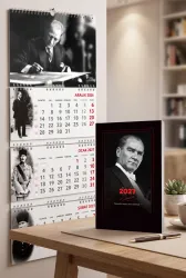 2027 İmza Gemici Duvar Takvimi ve Gazi Paşa Atatürk Ajanda