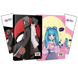 İkili Sasuke-Itachi-Catgirl Defter ve Ayraç