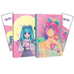İkili Catgirl-Icecream Defter ve Ayraç