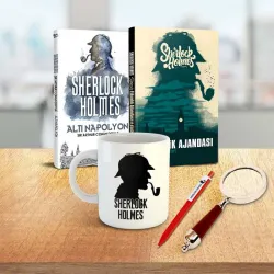 Sherlock Holmes Hediye Seti - Süresiz Etkinlik Ajandası - Kupa - Kalem