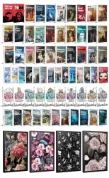 65 Dünya Klasiği ve Çiçekli Çizgili Defter Seti -1