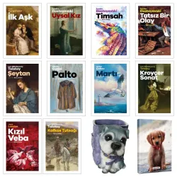 Dünya Edebiyatı Kütüphanesi 10 Kitap ve Dekoratif Köpek Kalemlik - Masum Köpek Planlama Defteri