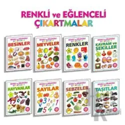 Renkli ve Eğlenceli Çıkartmalar Seti - 8 Kitap Takım