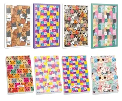 Sivri Kulaklar 4lü 64 Sayfa Çizgili Defter ve 4 Bloknot-12