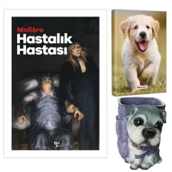 Hastalık Hastası - Moliere ve Dekoratif Köpek Kalemlik - Mutlu Prens Planlama Defteri