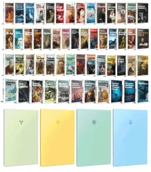 54 Dünya Klasiği ve Pastel Çizgisiz Defter Seti -2