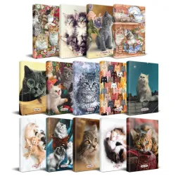 Kedi Temalı Süresiz Planlama Defter Seti - 14 Defter