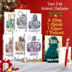Sherlcok Holmes Seti - 6 Kitap 1 Ajanda 1 Defter 1 Bloknot -1