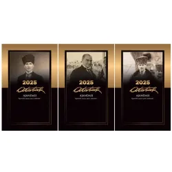 2025 Atatürk Ajanda Seti Kalpaklı Çankaya Cumhuriyet