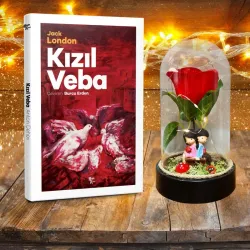 Kırmızı Gül ve Sevgililer Teraryum Hediye Seti - Kızıl Veba Dünya Klasiği