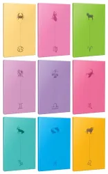 9lu Burç-Astroloji Temalı 13,5x19,5cm 64 Sayfa Çizgisiz Defter Seti -3