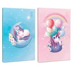 Unicorn Serisi 2li 64 Sayfa Çizgili Okul Defteri Seti -2