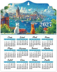 Boğaziçi 2027 Ahşap Duvar Takvimi