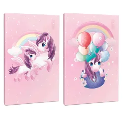 Unicorn Serisi 2li 64 Sayfa Çizgili Okul Defteri Seti -1