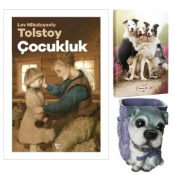 Çocukluk - Tolstoy ve Dekoratif Köpek Kalemlik - Neşeli Dostlar Planlama Defteri