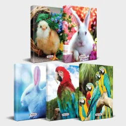 Sevimli Hayvanlar Defter Seti 5'li v2