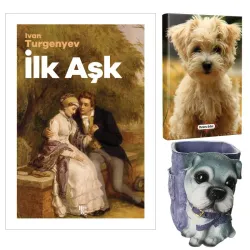 İlk Aşk - İvan Turgenyev ve Dekoratif Köpek Kalemlik - Neşeli Yüz Planlama Defteri