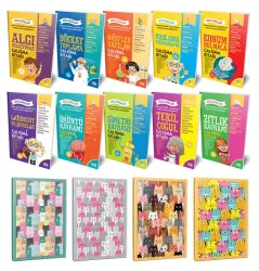 Zeka Soruları 10lu Kitap Seti ve 4 Defter -4
