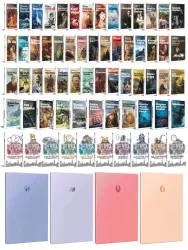 74 Dünya Klasiği ve Pastel Çizgisiz Defter Seti -1