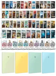 64 Dünya Klasiği ve Pastel Çizgisiz Defter Seti -2