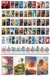 78 Dünya Klasiği ve Manzara Temalı 64 Sayfa Çizgili Defter Seti -2