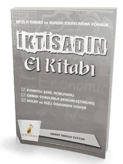 KPSS A ve Kurum Sınavlarına Yönelik İktisadın El Kitabı Konu Anlatımlı