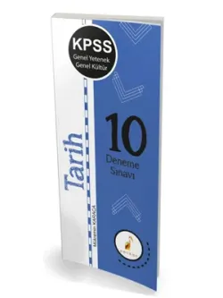 Pelikan KPSS Genel Yetenek Genel Kültür Tarih 10 Deneme Sınavı 2019