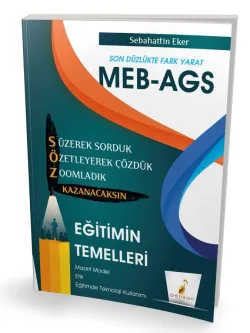 Pelikan Yayınları MEB - AGS Hazırlık Eğitimin Temelleri Söz Kazanacaksın Soru Bankası