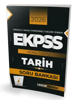 Pelikan Yayınları 2026 EKPSS Tarih Konu Özetli Soru Bankası