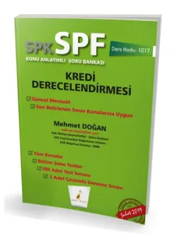 Pelikan Yayınları SPK - SPF Kredi Derecelendirmesi Konu Anlatımlı Soru Bankası 1017