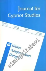 Kıbrıs Araştırmaları Dergisi = Journal for Cypriot Studies - Sayı: 3  Cilt: 2    Yaz