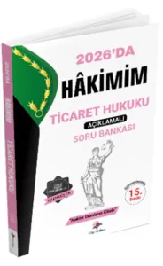 Dizgi Kitap Hakimim Ticaret Hukuku Açıklamalı Soru Bankası