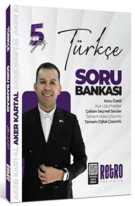 Retro Yayıncılık 2026 KPSS Türkçe 5 Yüz Soru Bankası Çözümlü