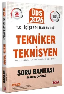 Data Yayınları 2026 T.C. İçişleri Bakanlığı Tekniker - Teknisyen ÜDS Soru Bankası - Karekod Çözümlü