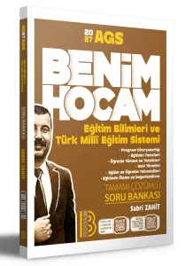 Benim Hocam Yayınları 2027 AGS Eğitim Bilimleri ve Türk Milli Eğitim Sistemi Tamamı Çözümlü Soru Bankası