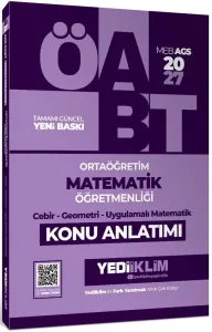 Yediiklim Yayınları 2027 MEB AGS ÖABT Ortaöğretim Matematik Öğretmenliği Cebir Geometri Uygulamalı Matematik Konu Anlatımı